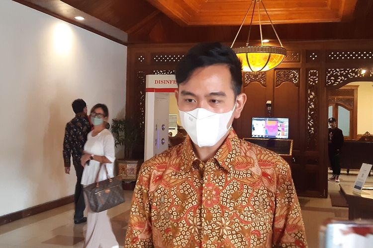 Wali Kota Solo Gibran Rakabuming Raka di Solo, Jawa Tengah, Senin (20/7/2022).
