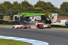 Marquez dan Tujuh Pebalap Lainnya Gagal Finis di GP Australia