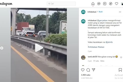 Video Viral Mercy Lawan Arah di Tol, Tabrak Mobilio sampai Ringsek