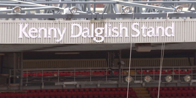 Kenny Dalglish Stand, salah satu tribun Stadion Anfield (sebelumnya Centenary Stand).