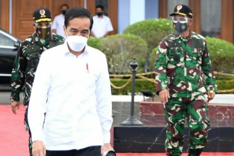 Presiden Joko Widodo bertolak menuju Kalimantan Selatan untuk tinjau banjir, Senin (18/1/2021). Sumber: Instagram Sekretariat Kabinet.