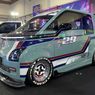 Modifikasi Wuling Air ev Bergaya Mobil Balap Pakai Widebody