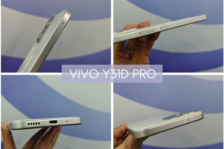 Tampilan bodi Vivo Y31d Pro dari berbagai sisi