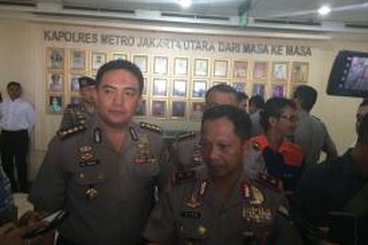 Kapolda Metro Jaya Inspektur Jenderal Tito Karnavia saat menyambangi Mapolrestro Jakarta Utara, Selasa (28/7/2015) sore.