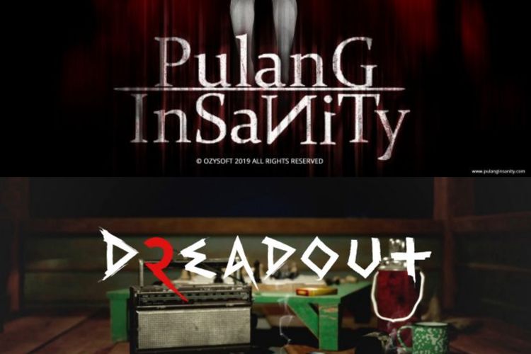 Poster Pulang: Insanity (atas) dan DreadOut 2 (bawah).