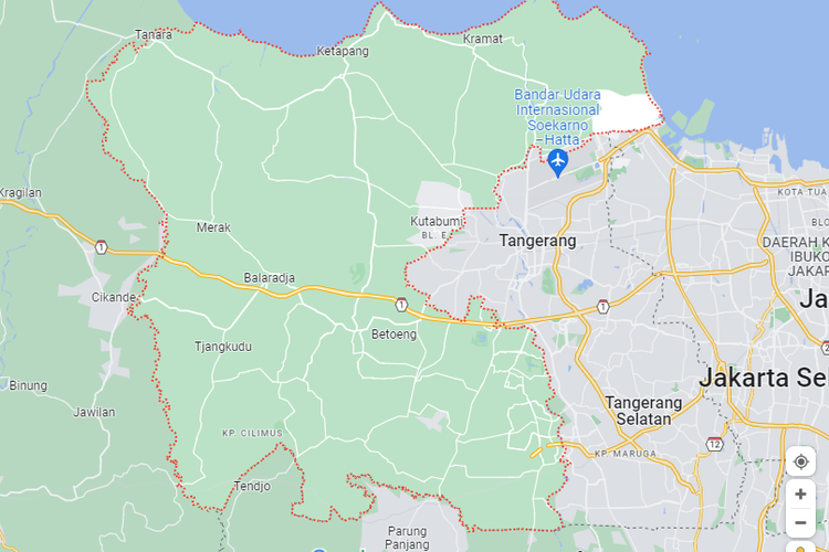 Peta Kabupaten Tangerang