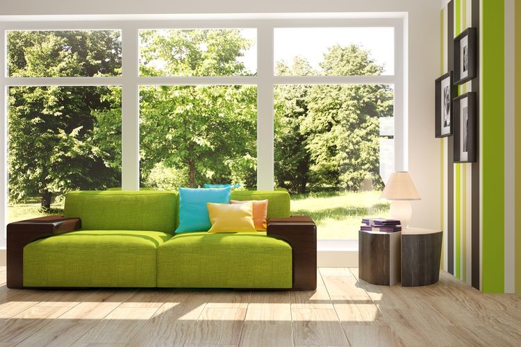 Hunian berkonsep green living ditandai dengan hadirnya ruang terbuka hijau.