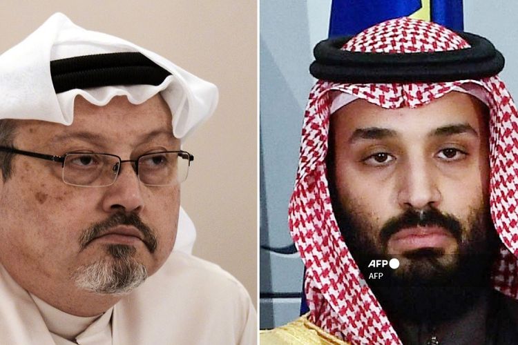 Direktur intelijen nasional AS merilis laporan yang memberatkanPutra Mahkota Saudi Mohammed bin Salman (kanan) atas pembunuhan brutal terhadap jurnalis pembangkang Jamal Khashoggi (kiri) pada Oktober 2018.