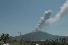 Gunung Lewotobi Meletus 2 Kali Minggu Malam, Tinggi Kolom Abu 800 Meter