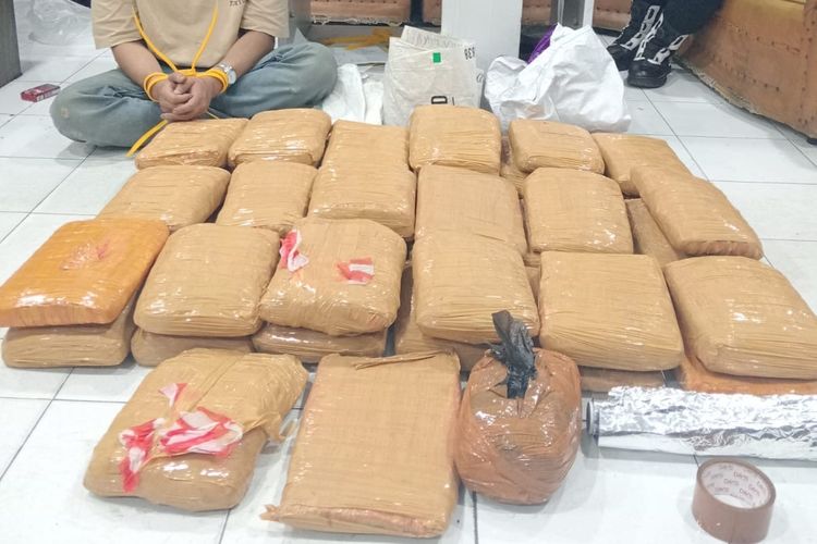 Modus Paket, Penyelundupan 41 Bungkus Ganja ke Bandung Digagalkan di Bukittinggi