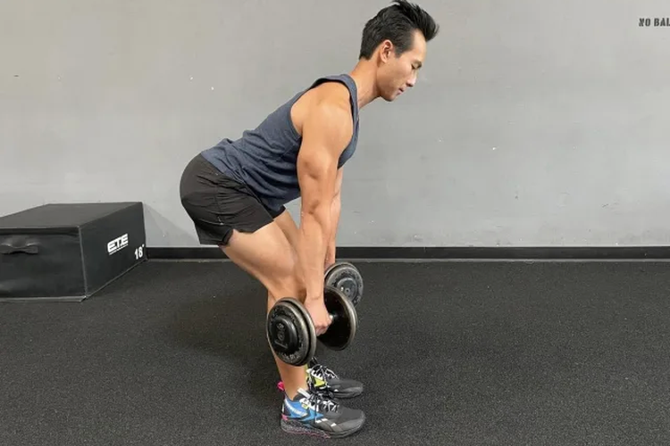 Dumbbell romanian deadlift