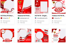 20 Link Download Twibbon HUT Ke-78 RI Bernuansa Merah Putih