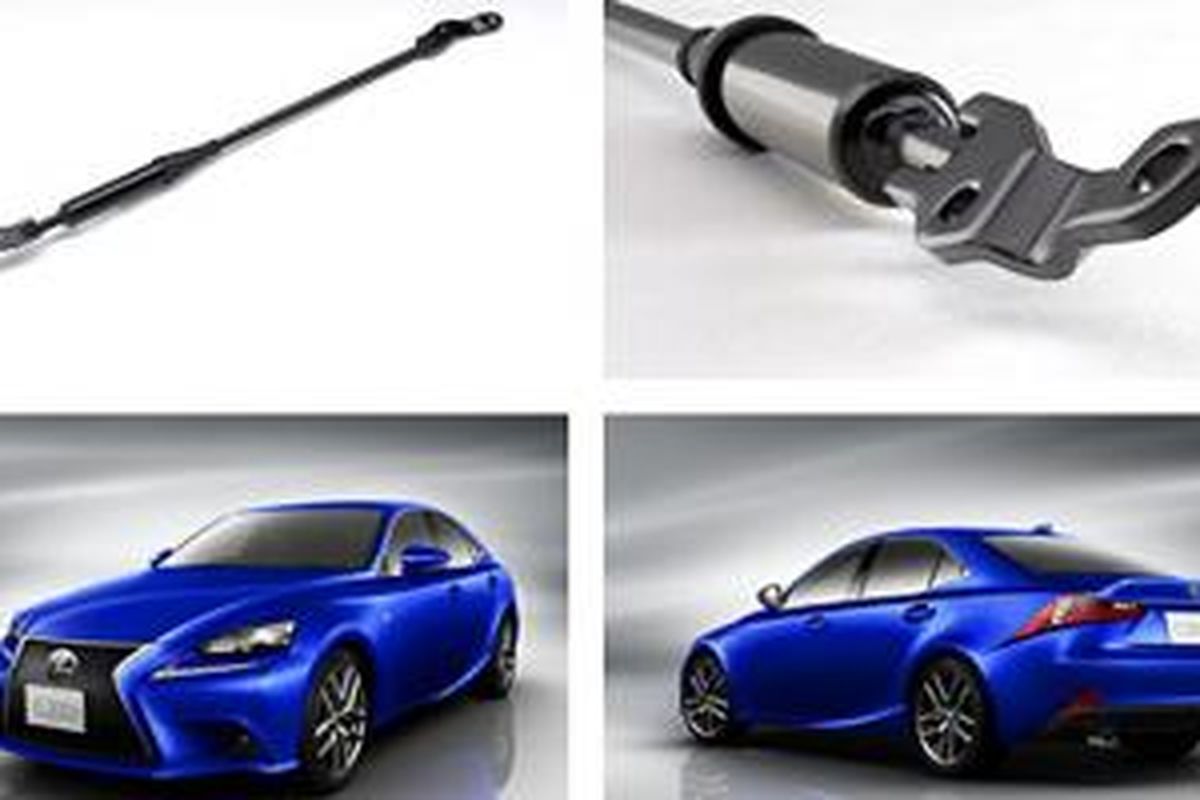 Peredam sasis yang disebut Performance Damper Yamaha dipasang untuk Lexus IS.