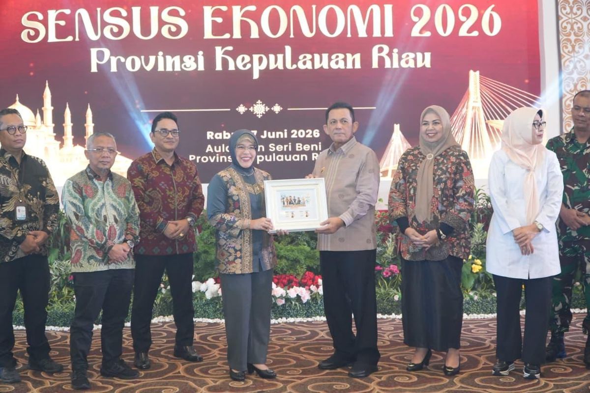 Pencanangan Sensus Ekonomi 2026 (SE2026) di Tanjung Pinang, Kepulauan Riau, Rabu (17/6/2026).