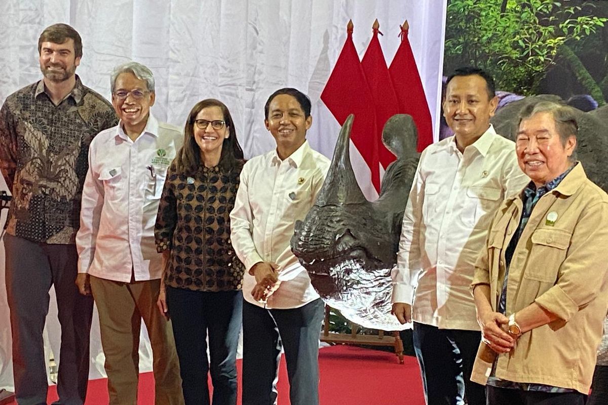 Kementerian Kehutanan menggelar acara peringatan Hari Badak Sedunia 2025, Senin (22/9/2025). 