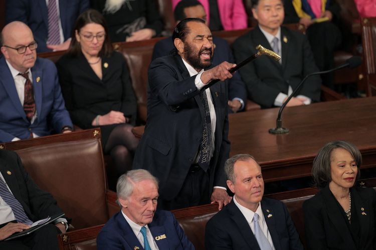Al Green Dikeluarkan dari Sidang Gabungan Kongres Usai Ejek Presiden Trump