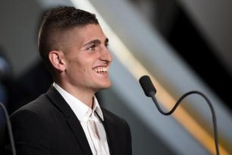 Gelandang Paris Saint-Germain, Marco Verratti.