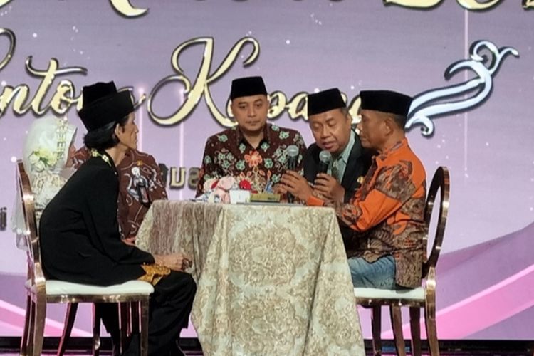 Pasangan tunanetra yang ikut nikah massal, Rabu (27/8/2025).