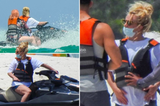 Potret Britney Spears Babymoon di Cabo, Main Jetski Bareng Sam Asghari