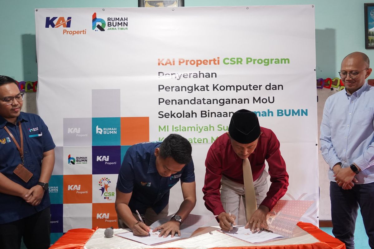 KAI Properti Dukung Kemandirian Sekolah di Malang
