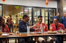 Jokowi Makan Malam Bareng Kaesang dan Kader PSI di Jalan Braga