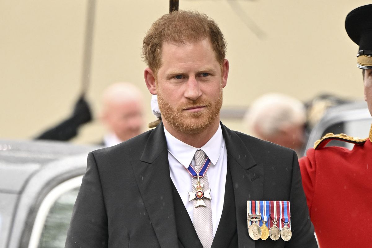 Britain's Prince Harry, Duke of Sussex arrives at Westminster Abbey in central London on May 6, 2023, ahead of the coronations of Britain's King Charles III and Britain's Camilla, Queen Consort. - The set-piece coronation is the first in Britain in 70 years, and only the second in history to be televised. Charles will be the 40th reigning monarch to be crowned at the central London church since King William I in 1066. Outside the UK, he is also king of 14 other Commonwealth countries, including Australia, Canada and New Zealand. Camilla, his second wife, will be crowned queen alongside him, and be known as Queen Camilla after the ceremony. (Photo by Andy Stenning / POOL / AFP)