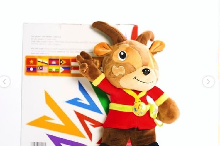 Maskot SEA Games 2021 Vietnam bernama Hanoi Sao La. Maskot tersebut terinspirasi dari hewan mamalia langka bernama saola.