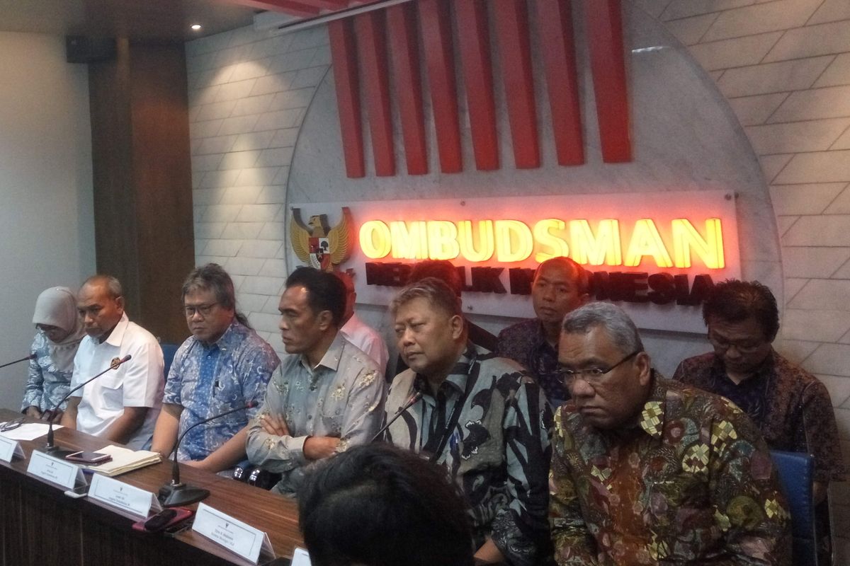 Ombudsman RI saat melakukan audiensi dengan PLN di kantornya, Jakarta, Kamis (8/8/2019).