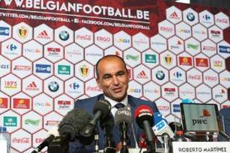 Roberto Martinez diperkenalkan sebagai pelatih baru Belgia, Kamis (4/8/2016). 