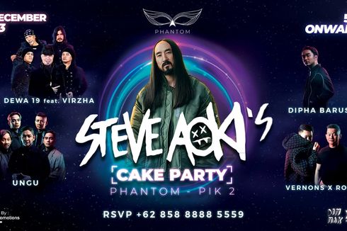 Steve Aoki Gelar Konser Bareng Dewa 19 di Jakarta, Catat Tanggalnya
