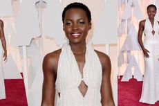 Gaun 6.000 Butir Permata Lupita Nyong'o di Oscar 2015