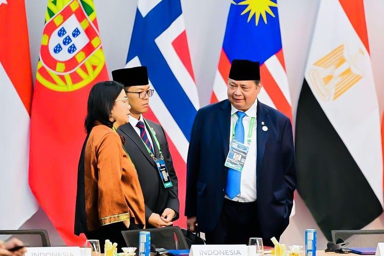 Menko Airlangga Hartanto saat menghadiri KTT G20 Brasil mendampingi Presiden Prabowo di Museum of Modern Art, Rio de Janeiro, 18-19 November 2024. 