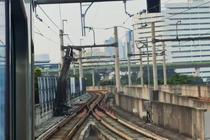 Operasional MRT Jakarta Dihentikan Sementara Imbas Besi Crane Jatuh ke Rel