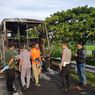 Bus Cititrans Terbakar Hebat di Tol Nganjuk