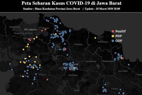 Update Sebaran Covid-19 di Jawa Barat Per 18 Maret