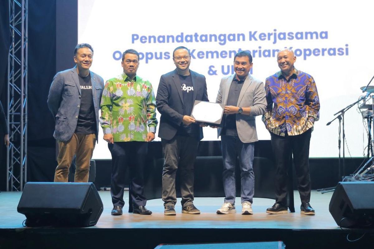 Penandatanganan MoU antara Kemenkop UKM dengan Octopus