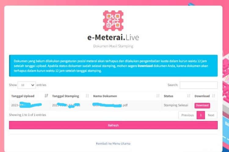 Cara membubuhkan e-meterai di e-meterai.live untuk daftar PPPK Teknis 2022.