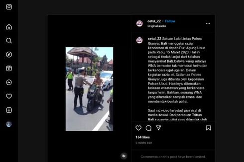 Video WNA di Bali Tidak Terima Ditilang karena Tak Pakai Helm