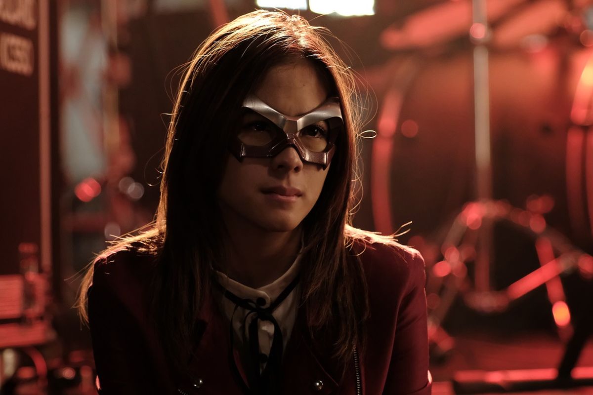 Aktris peran Adhisty Zara saat berperan sebagai Riani di film Virgo and the Sparklings yang akan segera tayang di Disney+ Hotstar.