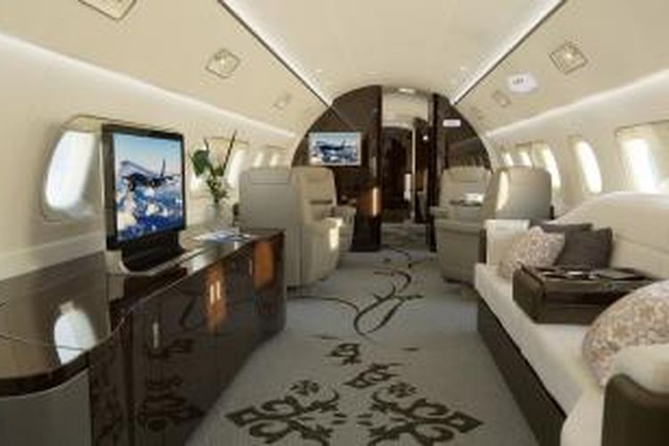The Lineage 1000E, jet pribadi seharga 51 juta dollar AS.