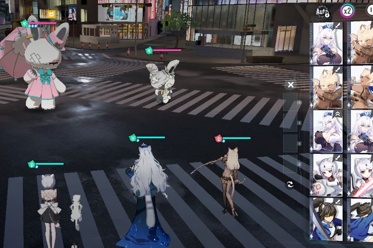 Sistem pertarungan pakai kartu di Cat Fantasy.