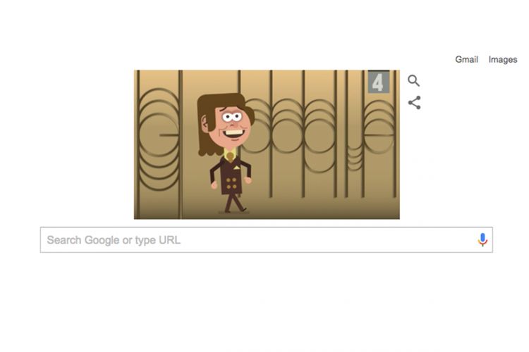 Google Doodle hari Senin (4/9/2017) yang mengangkat sosok Eduard Khil .