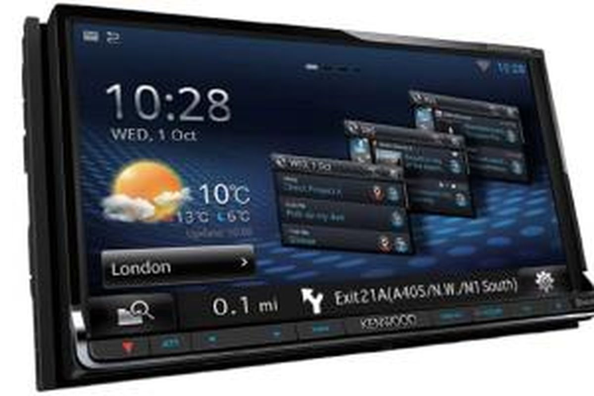 Audio 2DIN terbaru dari Kenwood bisa terkoneksi langsung dengan internet.