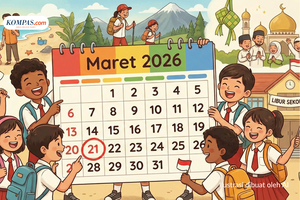 Libur Maret 2026: Rincian Tanggal Merah, Cuti Bersama, dan Jadwal WFA