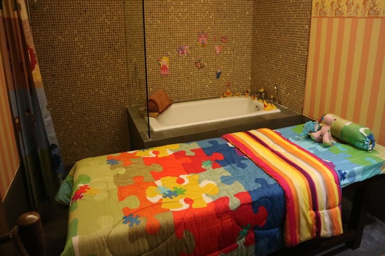 Ruang spa khusus untuk anak-anak di Hotel Tentrem, Yogyakarta. 