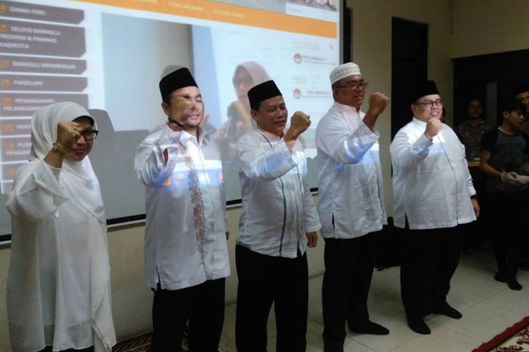 Tim Badan Pengawasan Pemilihan Umum (Bawaslu) RI di Jakarta, Rabu (21/6/2017).