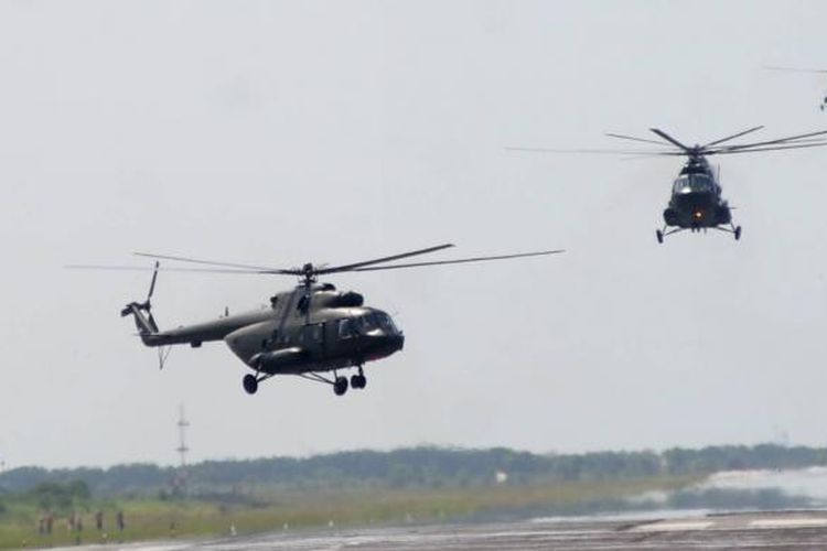 Ilustrasi helikopter MI-17.