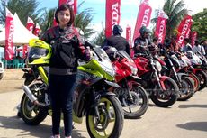 “Lady Biker” Cantik Honda CBR Semarang