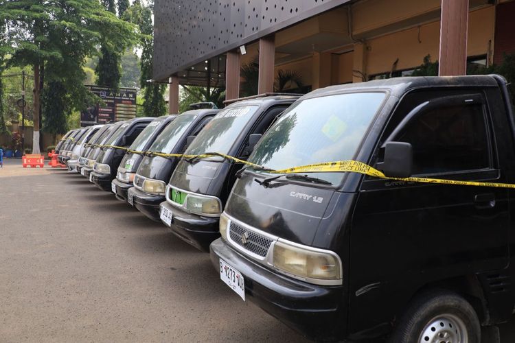 Polda Banten Bongkar Sindikat Curanmor Pikap, 4 Tersangka Ditangkap dan 11 Mobil Disita