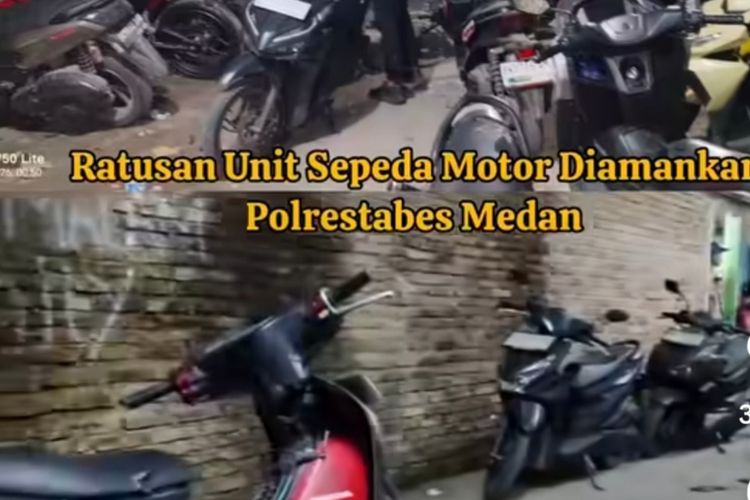 Viral Lokasi Penyimpanan Motor Diduga Tanpa Surat di Deli Serdang Digerebek Polisi